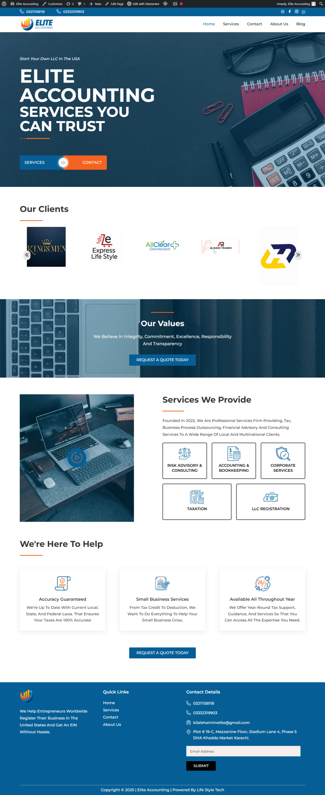 elite accounting design