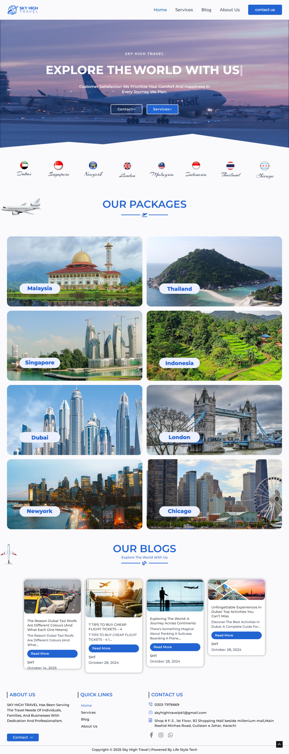 sky high travel design