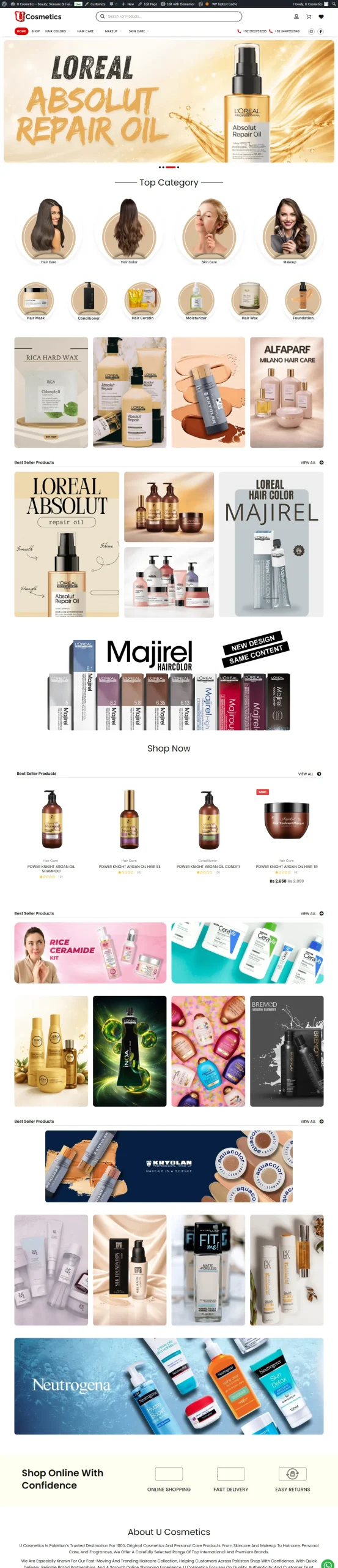 U Cosmetics is Pakistan’s trusted destination for 100% original cosmetics